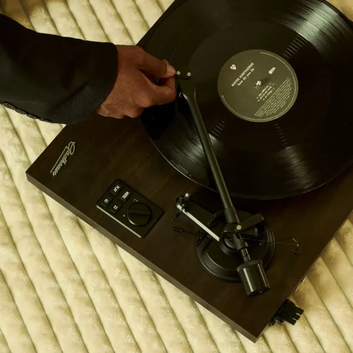 เครื่องเล่นแผ่นเสียง Gadhouse HENRY Hi-fi Turntable with Bookshelf Speakers (New) - Image 2