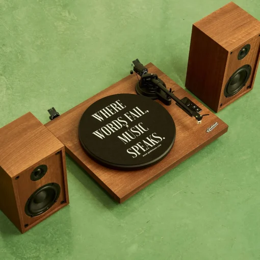 เครื่องเล่นแผ่นเสียง Gadhouse HENRY Hi-fi Turntable with Bookshelf Speakers (New) - Image 8