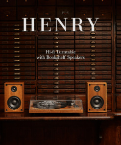 เครื่องเล่นแผ่นเสียง Gadhouse HENRY Hi-fi Turntable with Bookshelf Speakers (New)