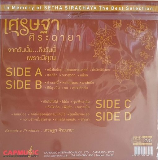 เศรษฐา ศิระฉายา - จากวันนั้น...ถึงวันนี้ เพราะมีคุณ (Color Vinyl) - Image 2