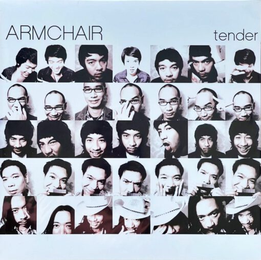 Armchair - Tender Double (White and Grey Vinyl)