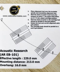 แผ่น PVC Set Up หัวเข็ม Acoustic Research (New)