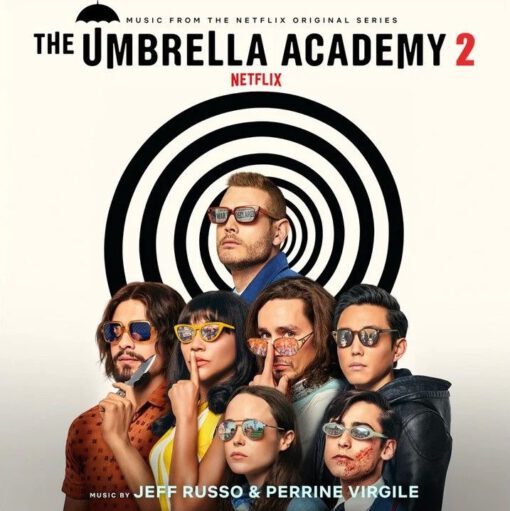 Jeff Russo & Perrine Virgile - The Umbrella Academy 2 OST. (Black & White Split Colored Vinyl)