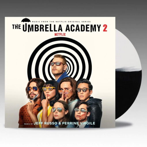 Jeff Russo & Perrine Virgile - The Umbrella Academy 2 OST. (Black & White Split Colored Vinyl) - Image 2