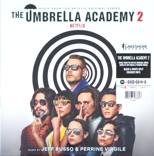 Jeff Russo & Perrine Virgile - The Umbrella Academy 2 OST. (Black & White Split Colored Vinyl)