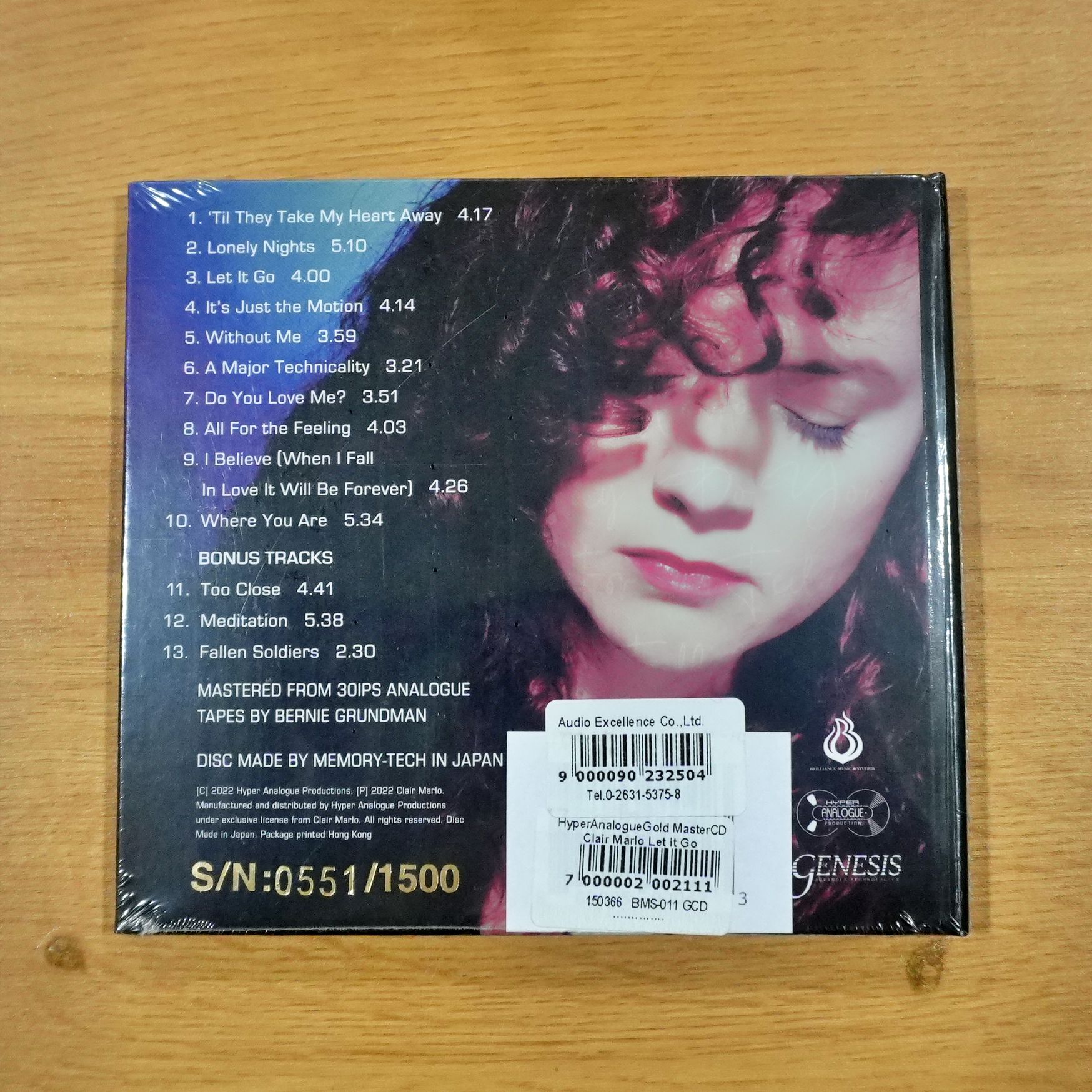 CD Clair Marlo - Let It Go (24 Karat Gold) - Image 2