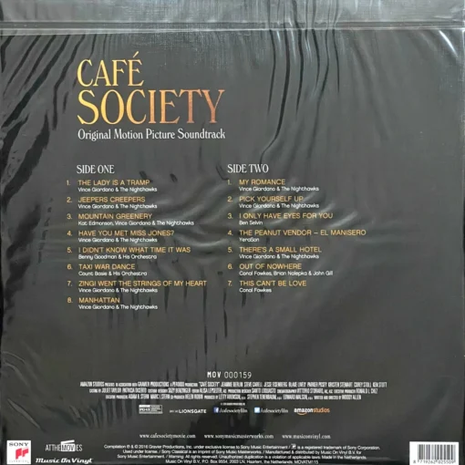 Cafe Society (Original Motion Picture Soundtrack) (Clear & White Marbled Vinyl) - Image 2