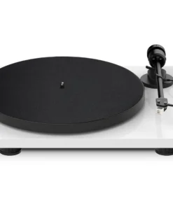 เครื่องเล่นแผ่นเสียง Pro-Ject E1 Phono Satin White + ลำโพง Elac Debut ConneX  (New)