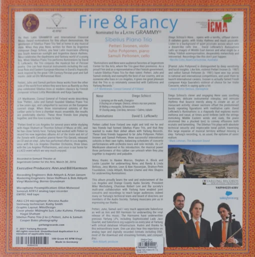 Sibelius Piano Trio - Fire & Fancy - Image 2