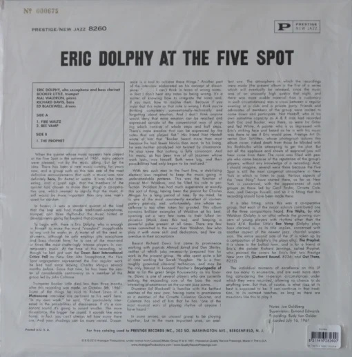 Eric Dolphy ‎- At The Five Spot, Volume 1. - Image 2