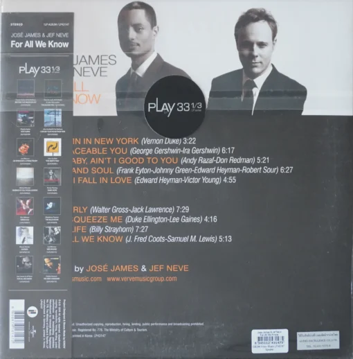 Jose James & Jef Neve - For All We Know - Image 2