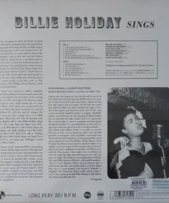 Billie Holiday – Billie Holiday Sings