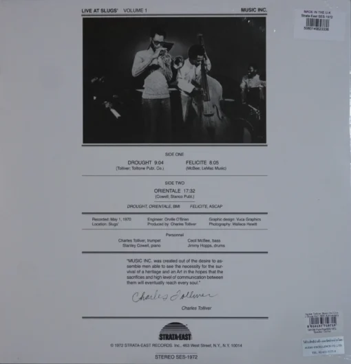 Music Inc - Live At Slugs' Vol. 1 - Image 2