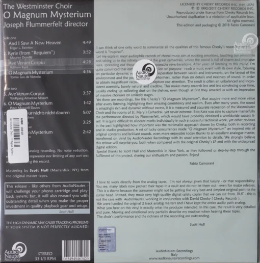 Westminster Choir, Joseph Flummerfelt - O Magnum Mysterium - Image 2