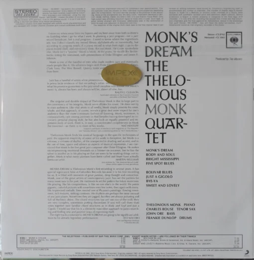 The Thelonious Monk Quartet - Monk's Dream - Image 2