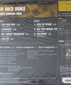 Duke Jordan Trio ‎- So Nice Duke