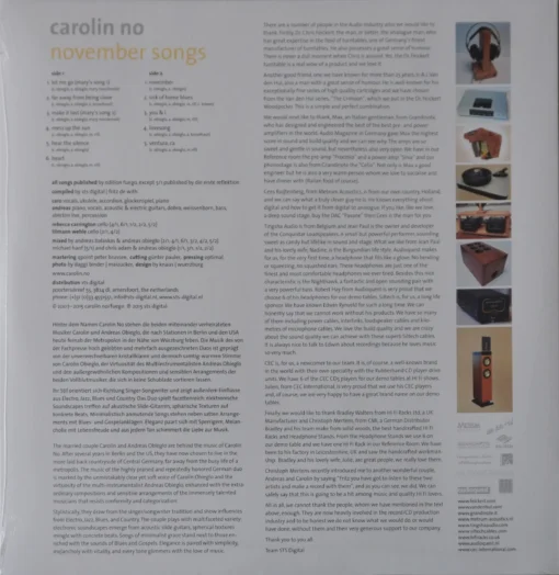 Carolin No - November Songs - Image 2