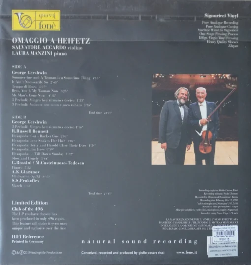 Salvatore Accardo - Omaggio A Heifetz - Image 2