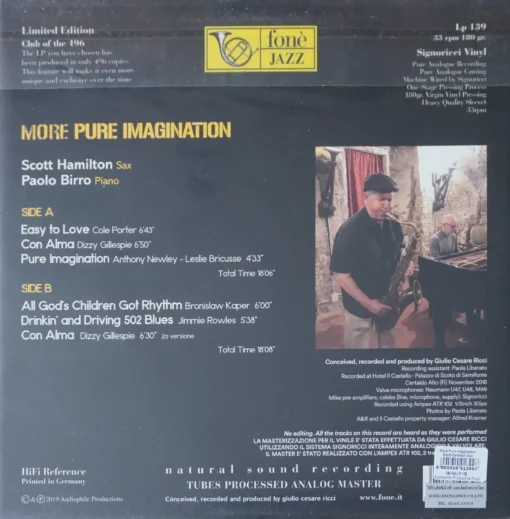 Scott Hamilton, Paolo Birro – More Pure Imagination - Image 2