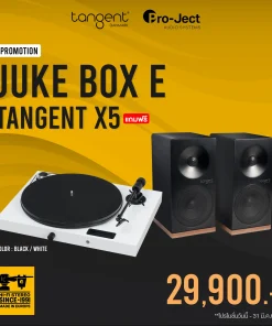 เครื่องเล่นแผ่นเสียง Pro-Ject Juke Box E Black + ลำโพง Tangent Spectrum X5 Passive Black (New)