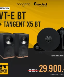 เครื่องเล่นแผ่นเสียง Pro-Ject VT-E BT R Black + ลำโพง Tangent Spectrum X5 BT Phono Active Black (New)