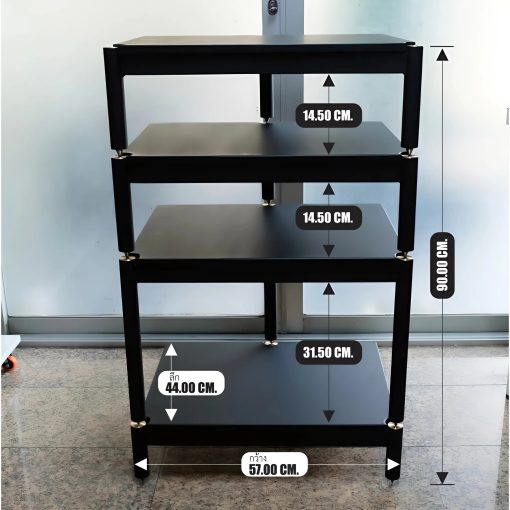 ชั้นวางเครื่องเสียง 4 ชั้น 3 ขา (New) - Image 2