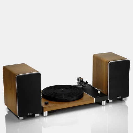 เครื่องเล่นแผ่นเสียง Jasmine More HiFi Turntable with Speaker (New) - Image 2