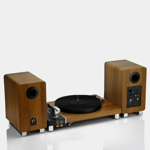 เครื่องเล่นแผ่นเสียง Jasmine More HiFi Turntable with Speaker (New) - Image 12