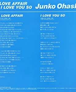 Junko Ohashi – A Love Affair / I Love You So (7 Inch) (Clear Sky Blue Vinyl)
