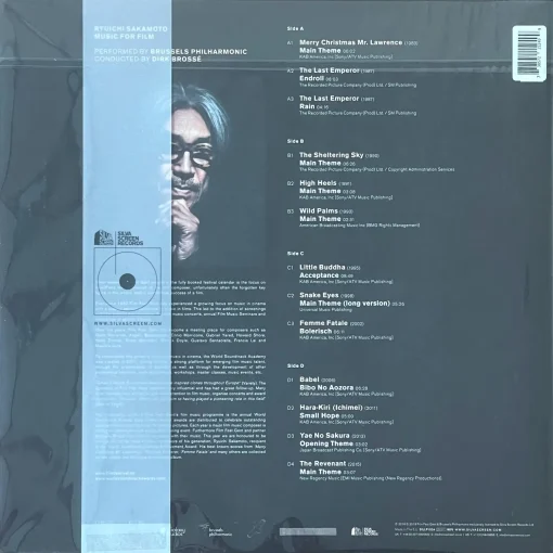 Ryuichi Sakamoto - Music For Film (Transparent Red & Black Splatter Vinyl) - Image 2