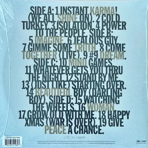 John Lennon - Gimme Some Truth (Blue Vinyl) - Image 2