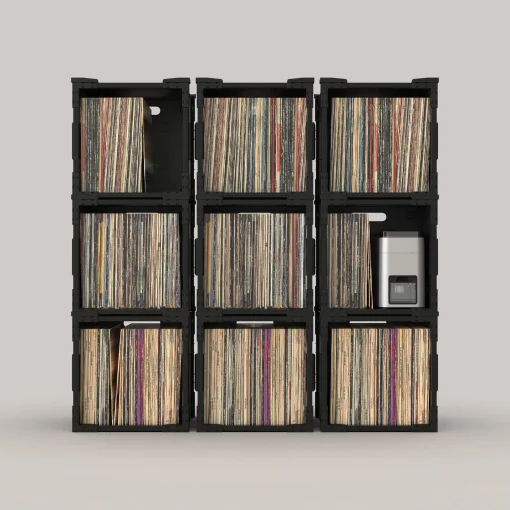 กล่องแผ่นเสียง HumminGuru FlexiCube Vinyl Storage Box (New) - Image 8