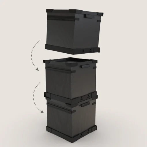 กล่องแผ่นเสียง HumminGuru FlexiCube Vinyl Storage Box (New) - Image 7