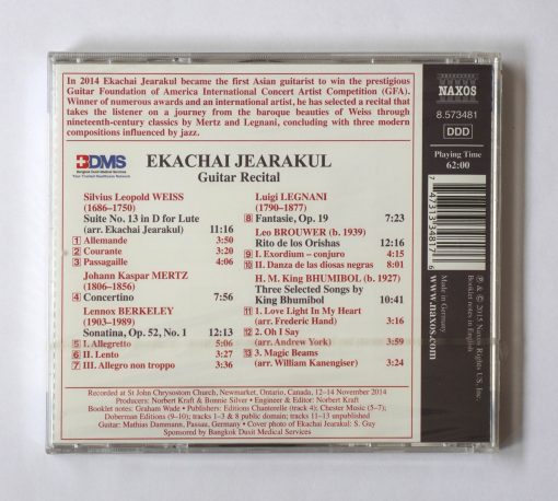 CD Ekachai Jearakul - Guitar Recital - Image 2