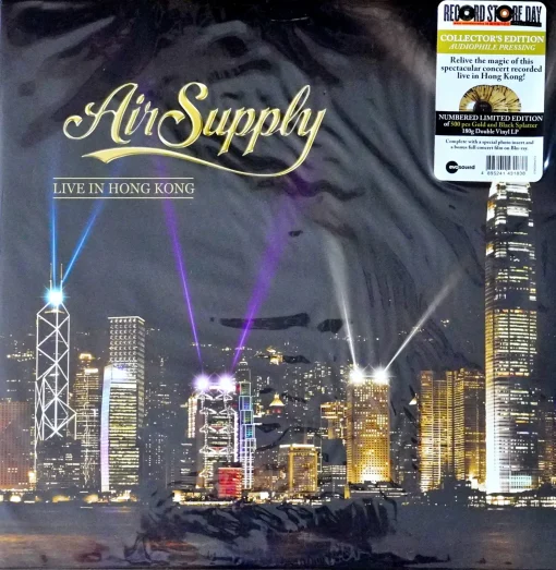 Air Supply - Live In Hong Kong (RSD 2024) (Gold & Black Splatter Vinyl)