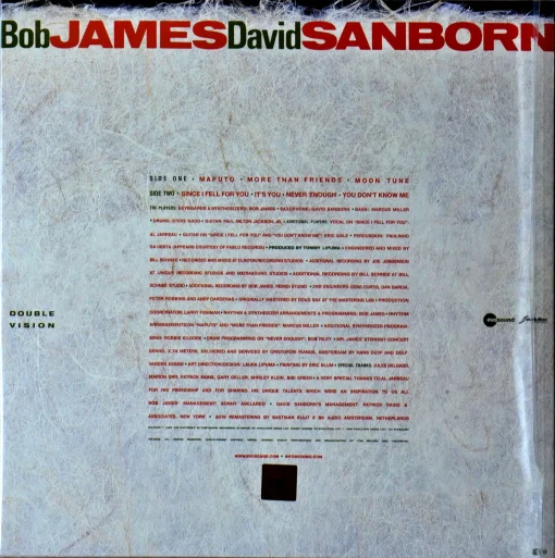 Bob James - Double Vision (Transparent Red Vinyl) - Image 2