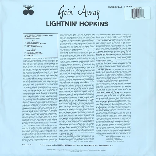 Lightnin' Hopkins - Goin' Away - Image 2