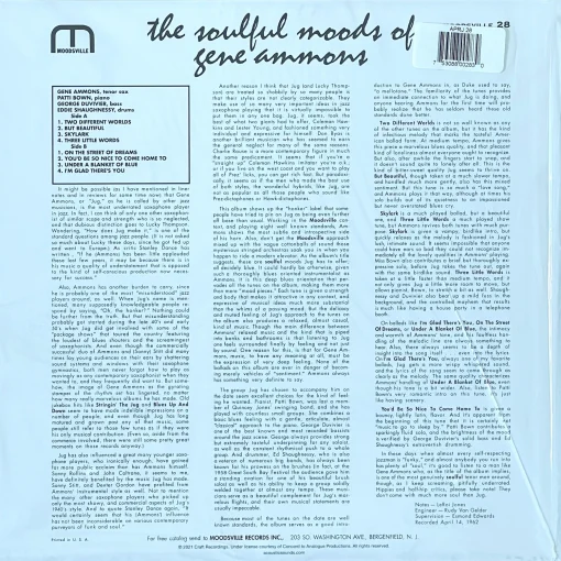Gene Ammons - the Soulful Moods Of Gene Ammons - Image 2