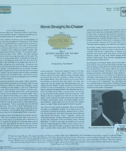 Monk – Straight, No Chaser