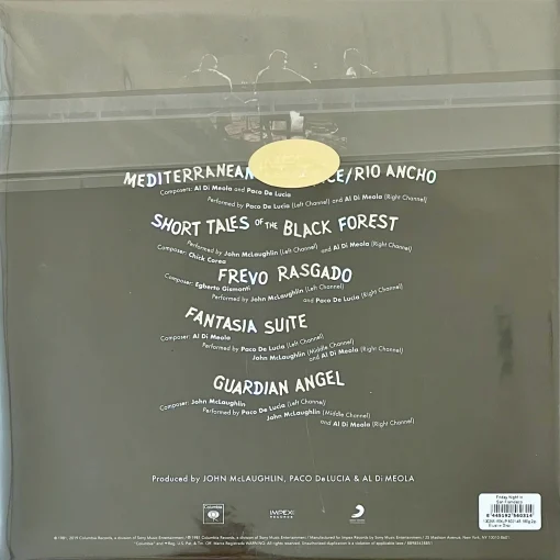 Al Di Meola, John McLaughlin, Paco De Lucía - Friday Night In San Francisco - Image 2