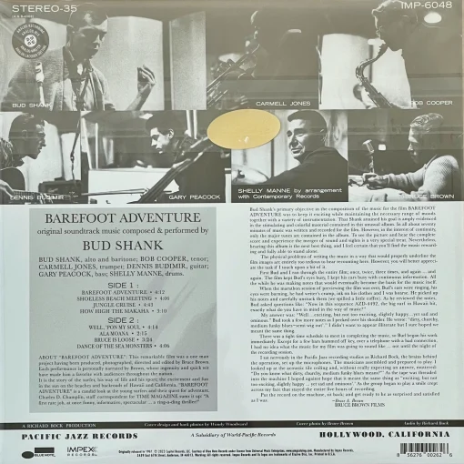 Bud Shank - Barefoot Adventure - Image 2