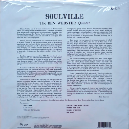 Ben Webster - Soulville - Image 2