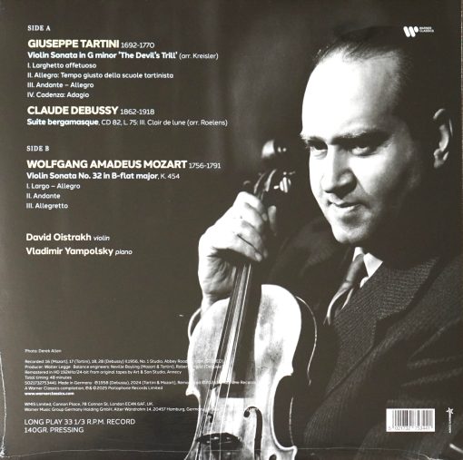 David Oistrakh - Tartini & Mozart : Sonatas For Violin And Piano - Image 2
