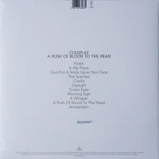 Coldplay - A Rush of Blood to the Head (Clear Vinyl) - Image 2