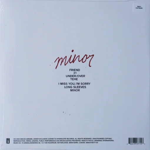 Gracie Abrams - Minor (Red Vinyl) - Image 2