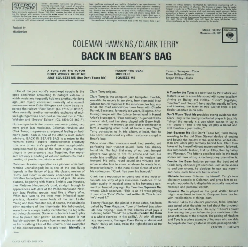 Coleman Hawkins / Clark Terry - Back In Bean's Bag - Image 2