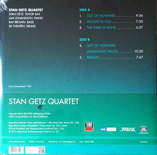 The Stan Getz Quartet Live in Dusseldorf 1960 - Image 2