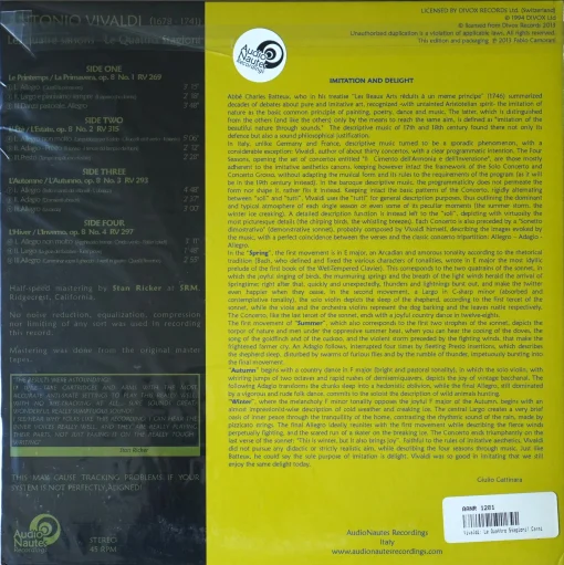 Antonio Vivaldi Le Quattro Stagioni - Image 2