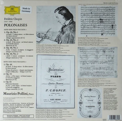 Maurizio Pollini Chopin: Polonaises - Image 2
