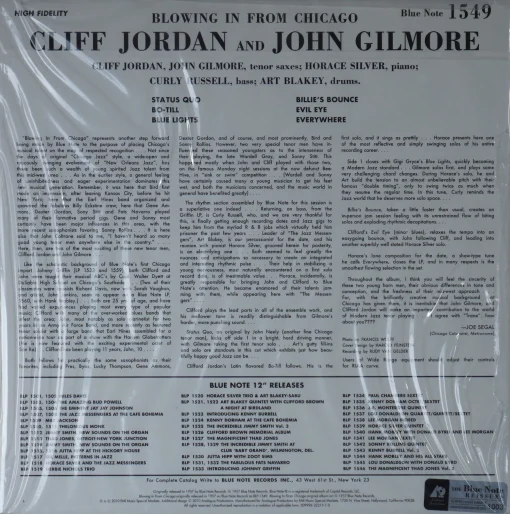 Clifford Jordan & John Gilmore - Blowing In From Chicago - Image 2